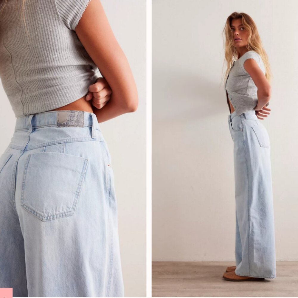 Free People - We The Free CRVY Gia Wide-Leg Jeans